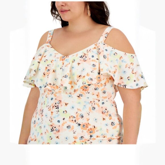 Rachel Rachel Roy Marcella off the shoulder Dress Size 20w - Picture 4 of 5